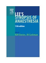 Lee's Synopsis of Anaesthesia, 13th Edition