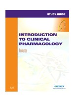 Study Guide for Introduction to Clinical Pharmacology, 6/e